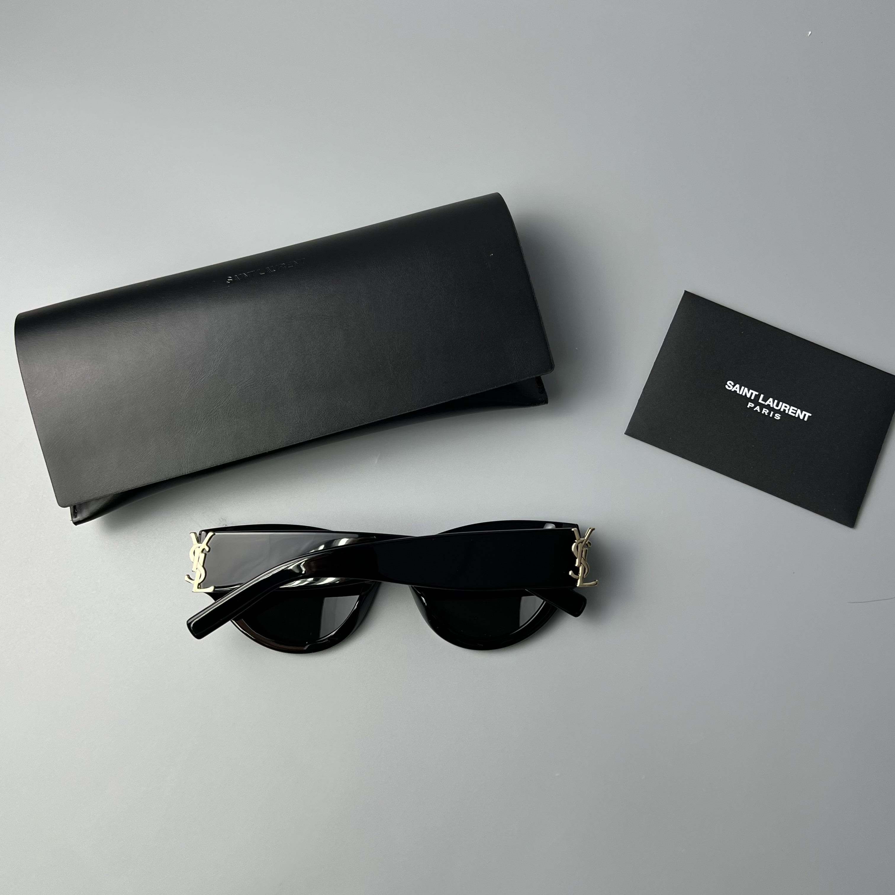 SAINT LAURENT SL M94 001 black black grey 53/20 