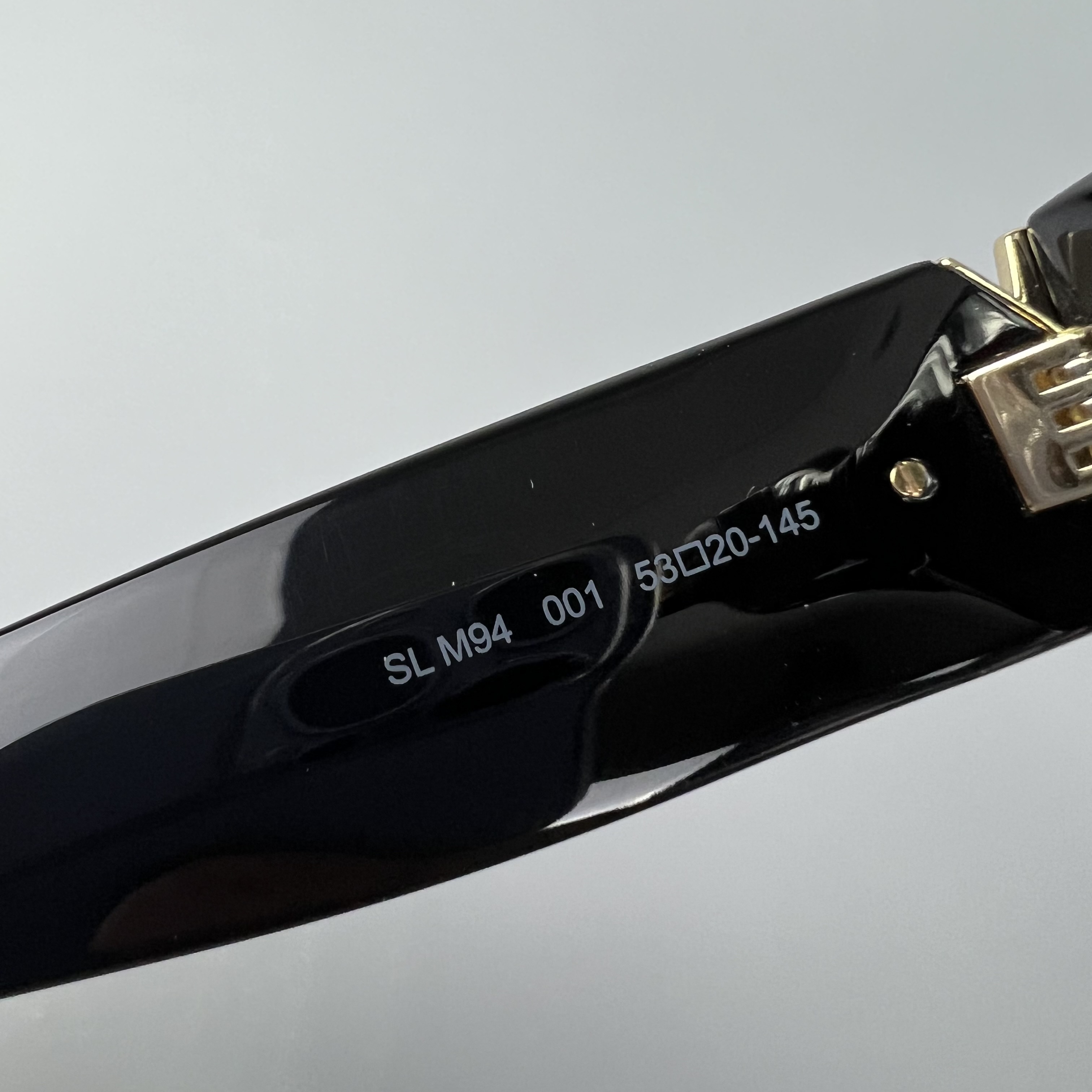 SAINT LAURENT SL M94 001 black black grey 53/20 