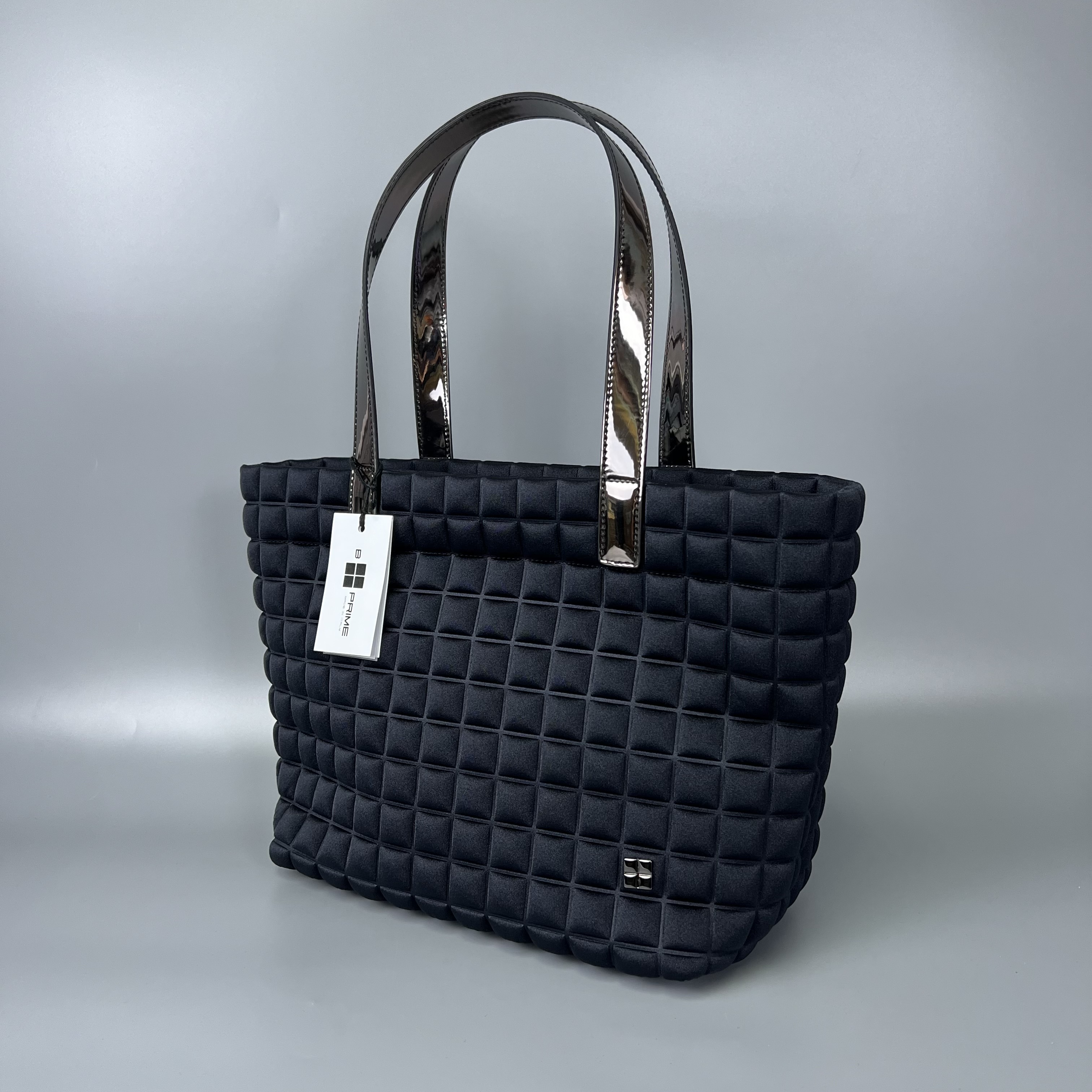 BPRIME MILANO SMALL/LAMI ZIP NERO