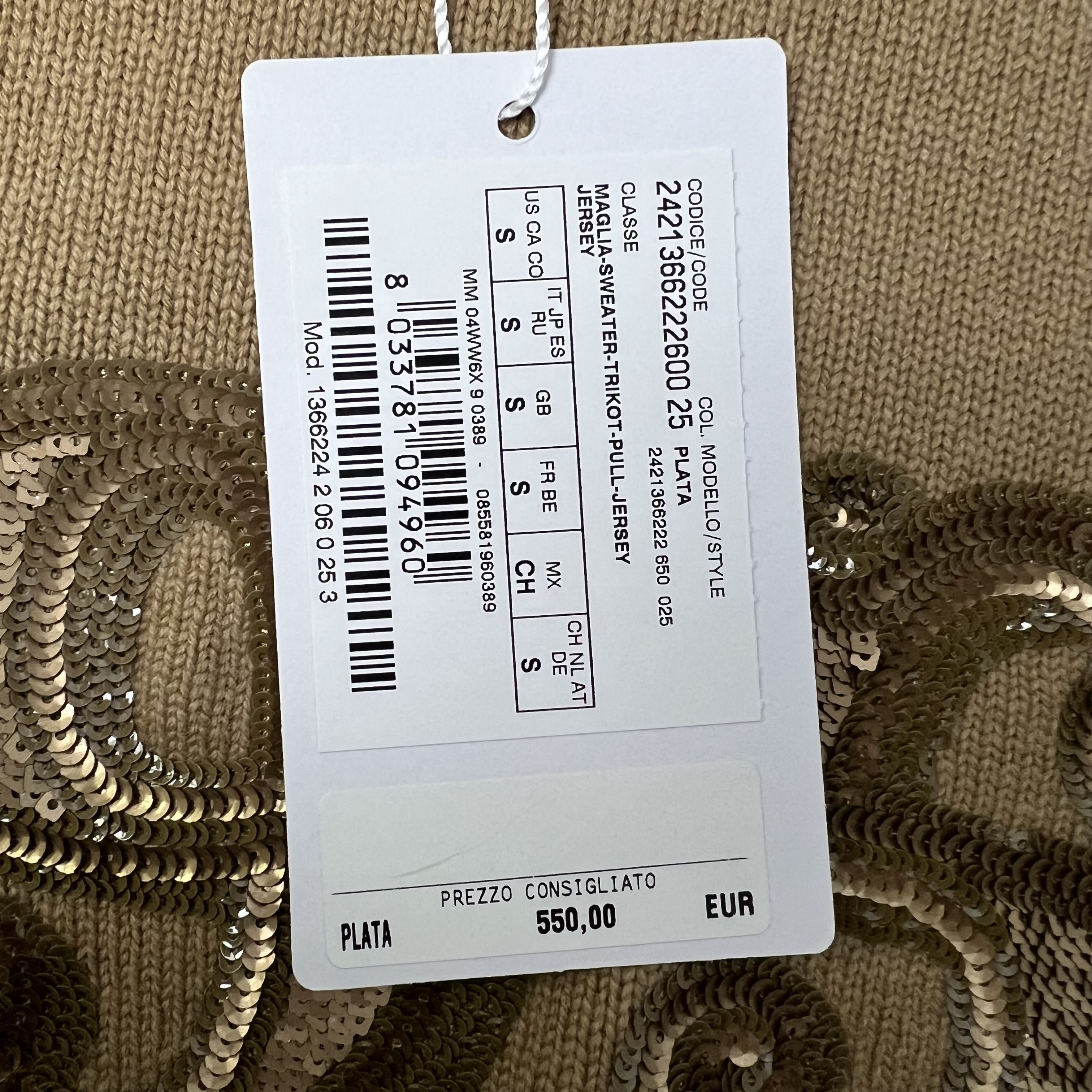 MAXMARA 13662242060 PLATA 025