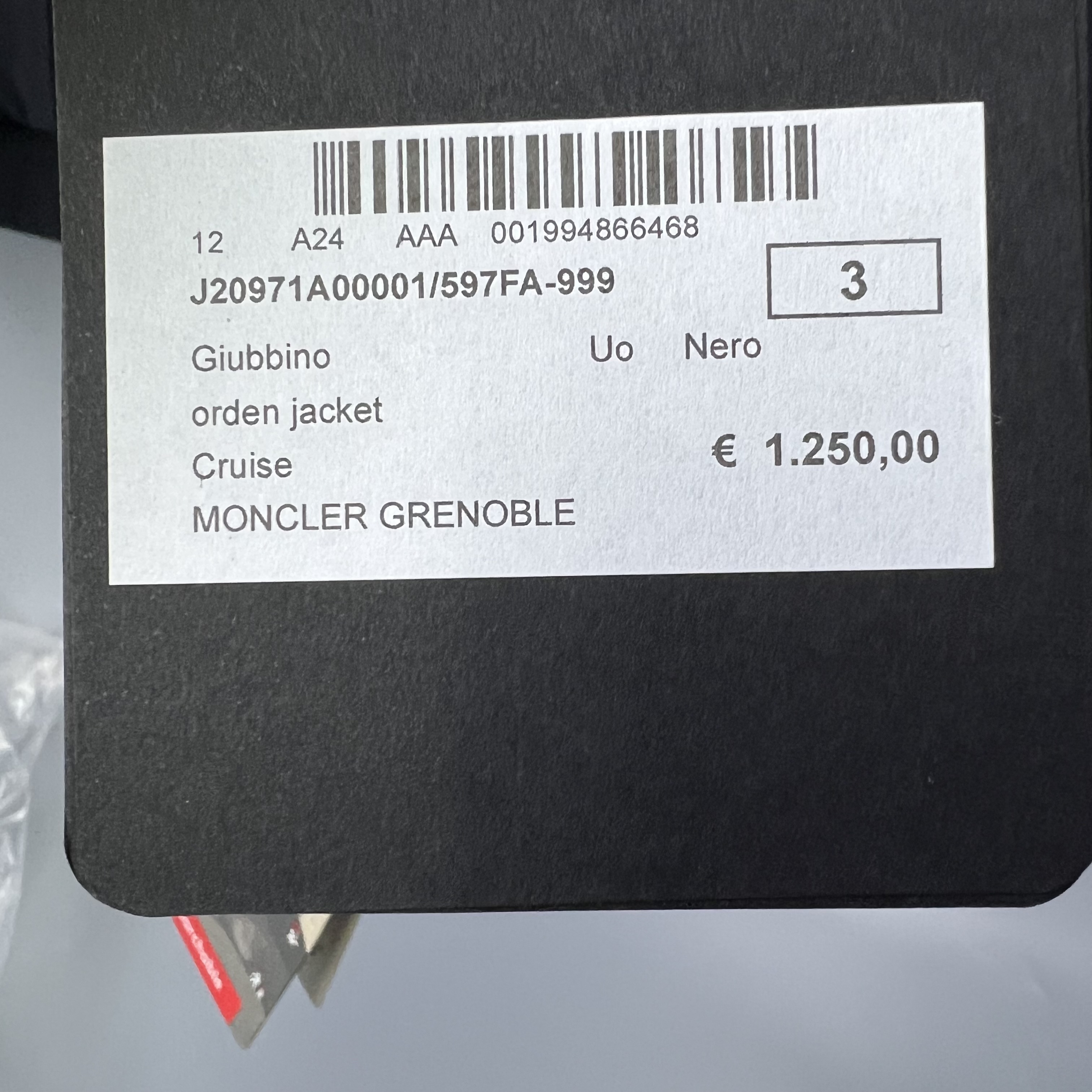 MONCLER J20971A00001 597FA 999