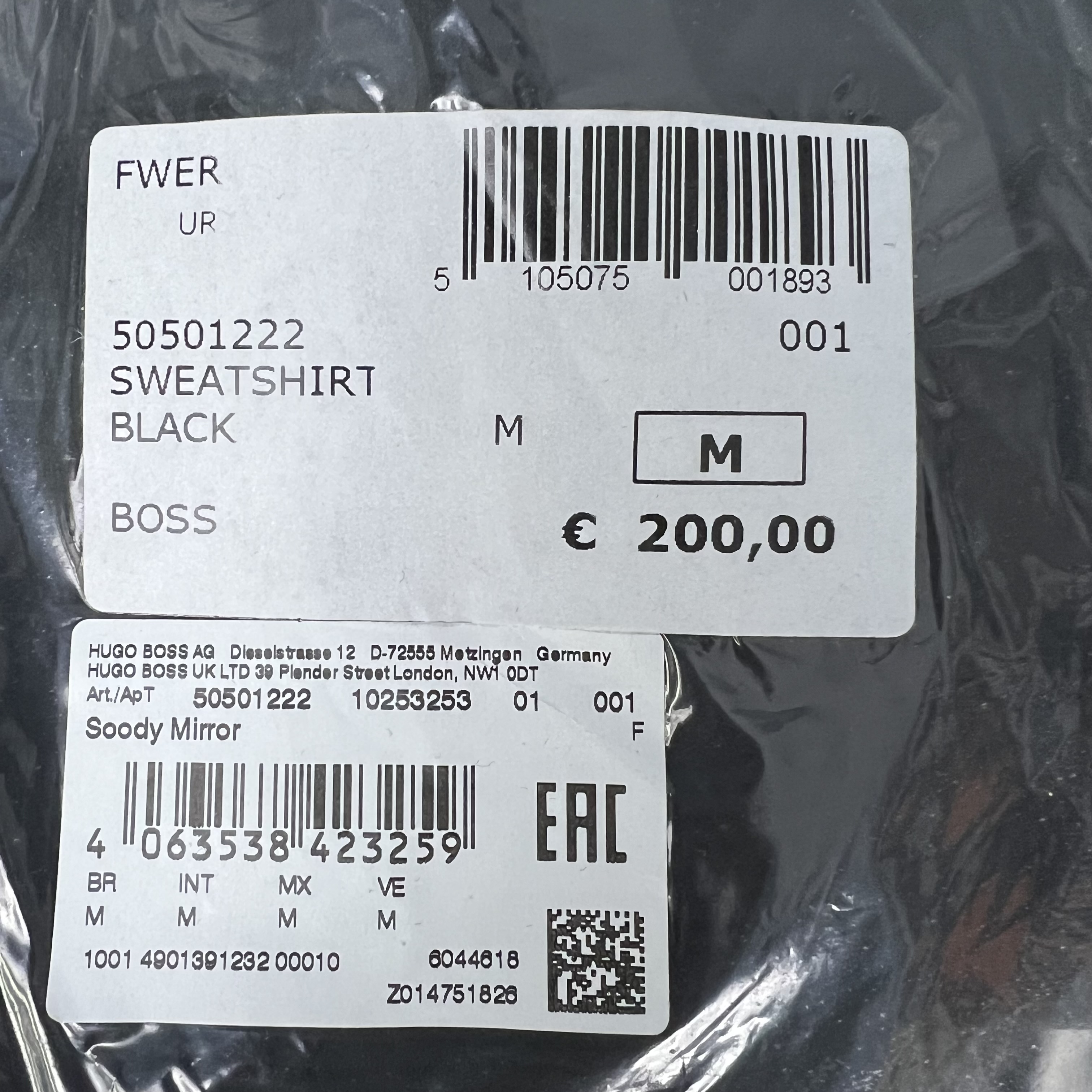 HUGO BOSS 50501222 001