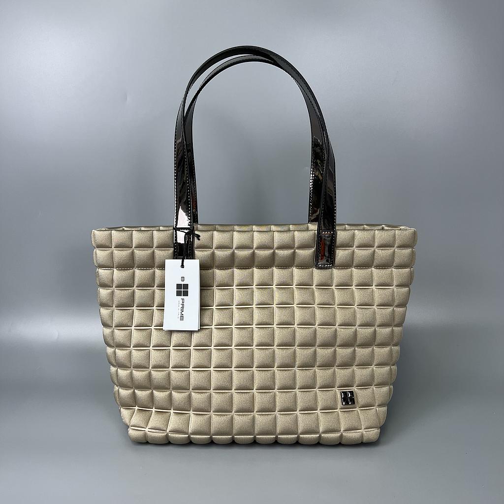 BPRIME MILANO SMALL/LAMI ZIP TOFFEE