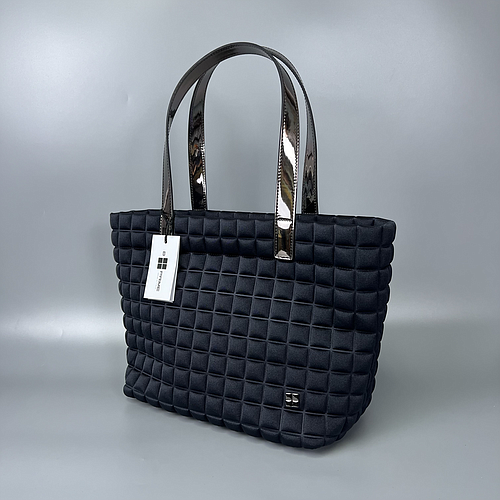 BPRIME MILANO SMALL/LAMI ZIP NERO
