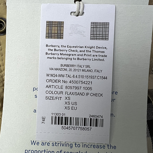 BURBERRY 8097997