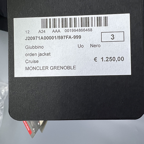 MONCLER J20971A00001 597FA 999