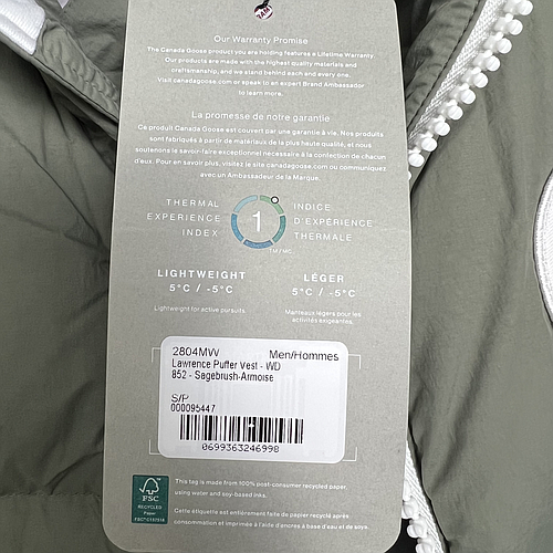 CANADA GOOSE 2804MW 852